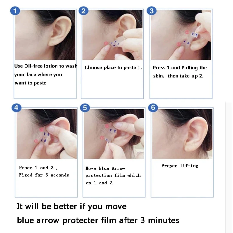 40PCS/Box Invisible Face Lifting Stickers - Image 4