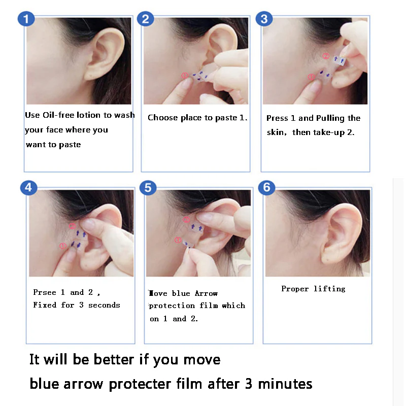 40PCS/Box Invisible Face Lifting Stickers - Image 8