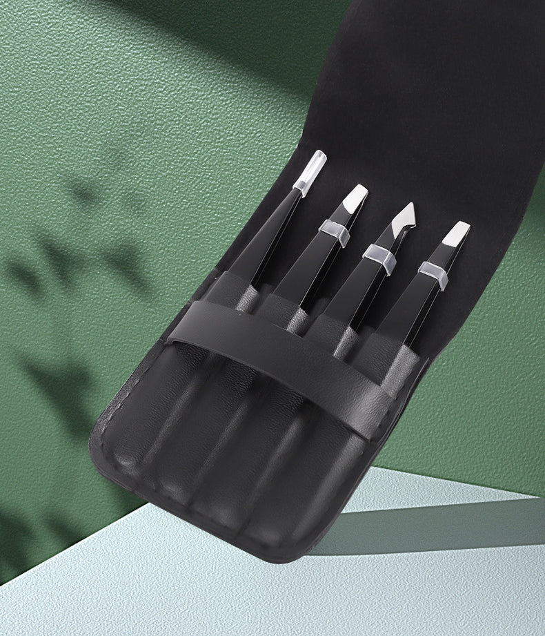 4PCS/5PCS Set Stainless Steel Professional Tweezers - Image 12