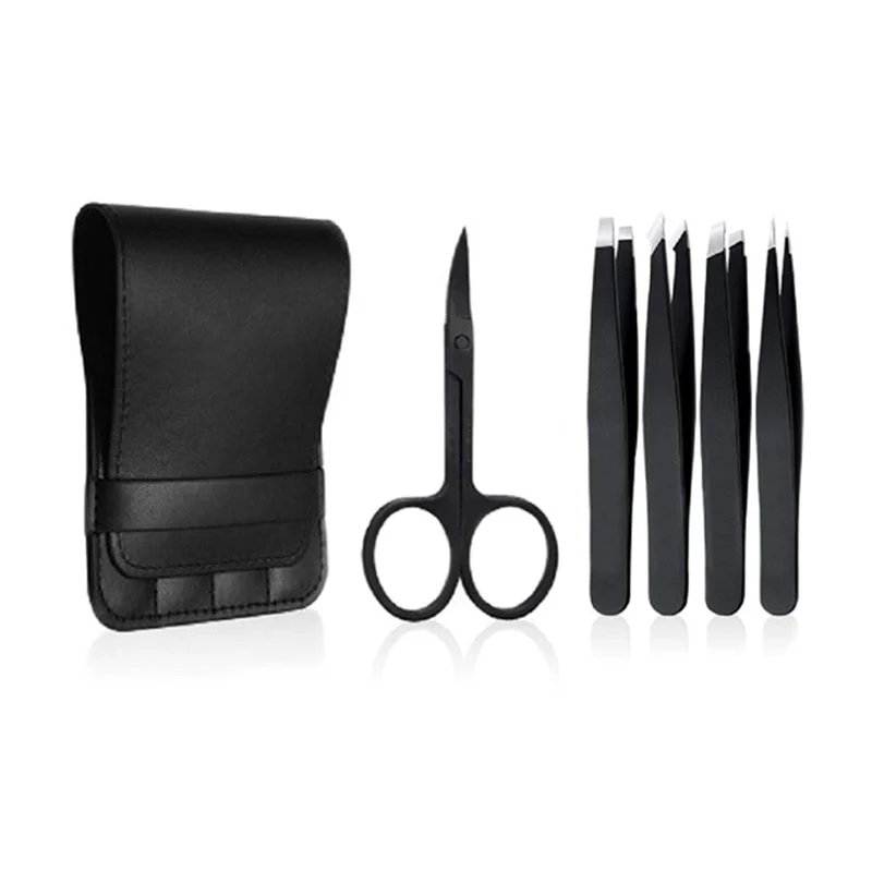 4PCS/5PCS Set Stainless Steel Professional Tweezers - Image 8