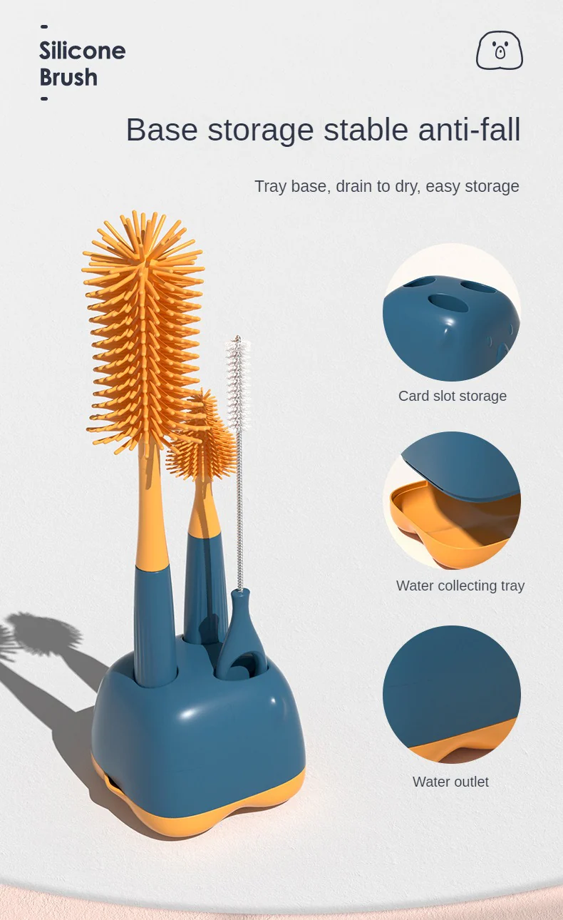 4PCS Baby Bottle Cleaning Brush - Image 12