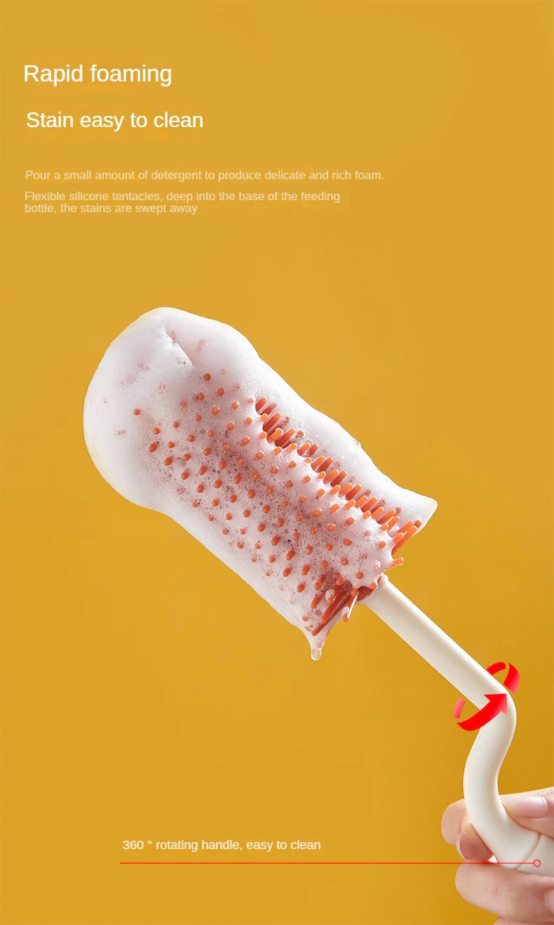 4PCS Baby Bottle Cleaning Brush - Image 25