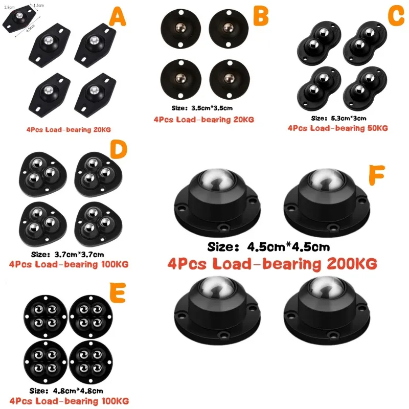 4PCS/Set Roll Pulley - Image 5