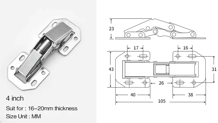 4PCS Spring Hinge - Image 7