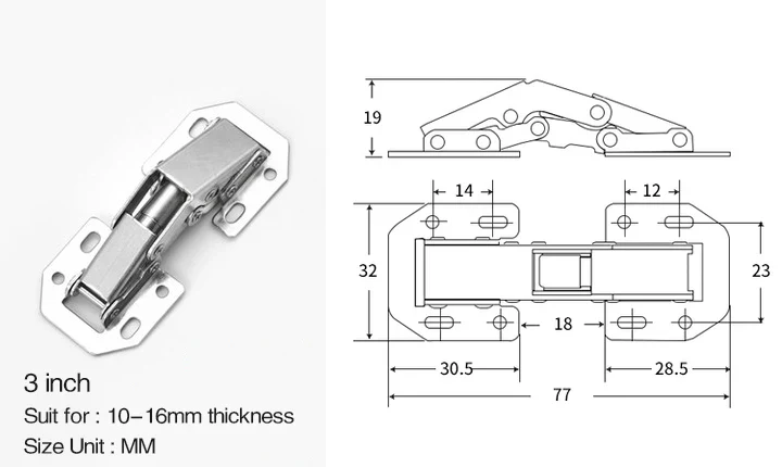 4PCS Spring Hinge - Image 8