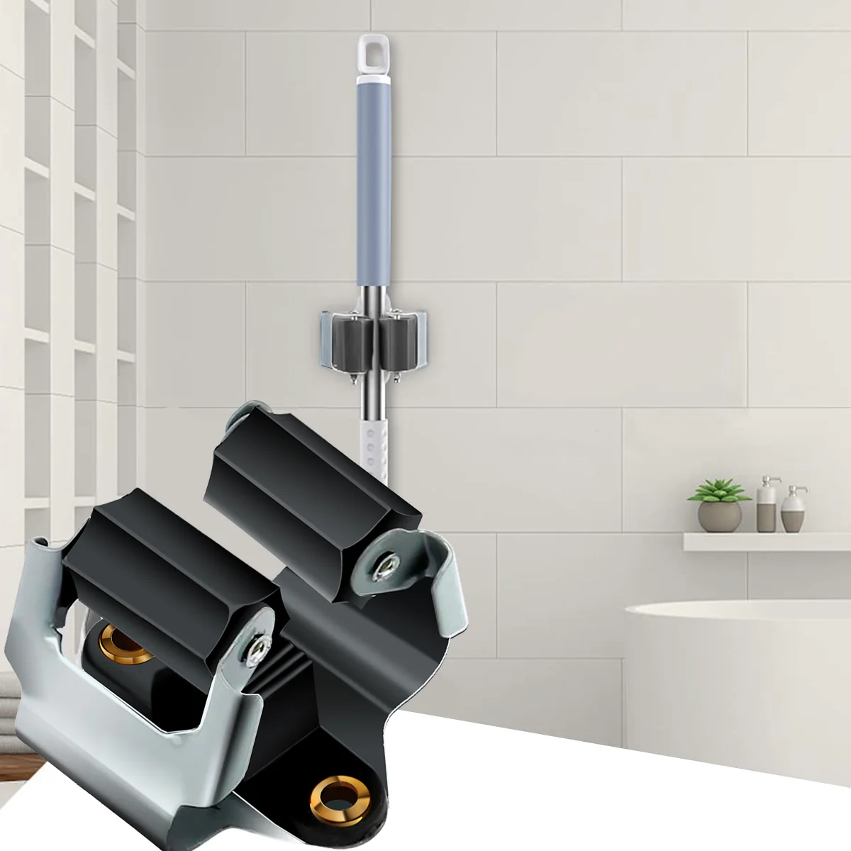 5/10CSStainless Steel Mop Broom Holder - Image 12