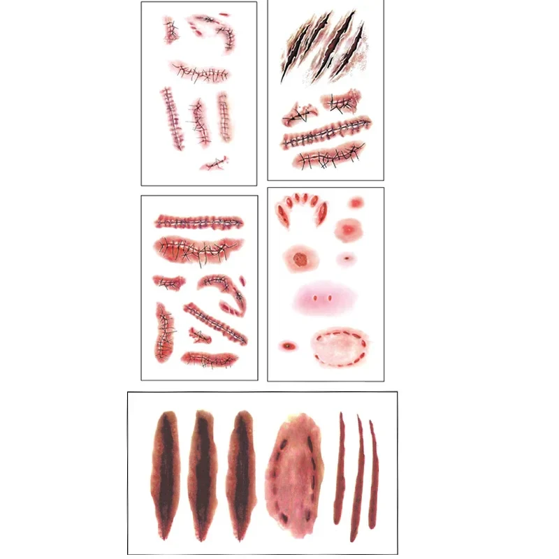 5/10pcs Halloween Tattoo Sticker - Image 10