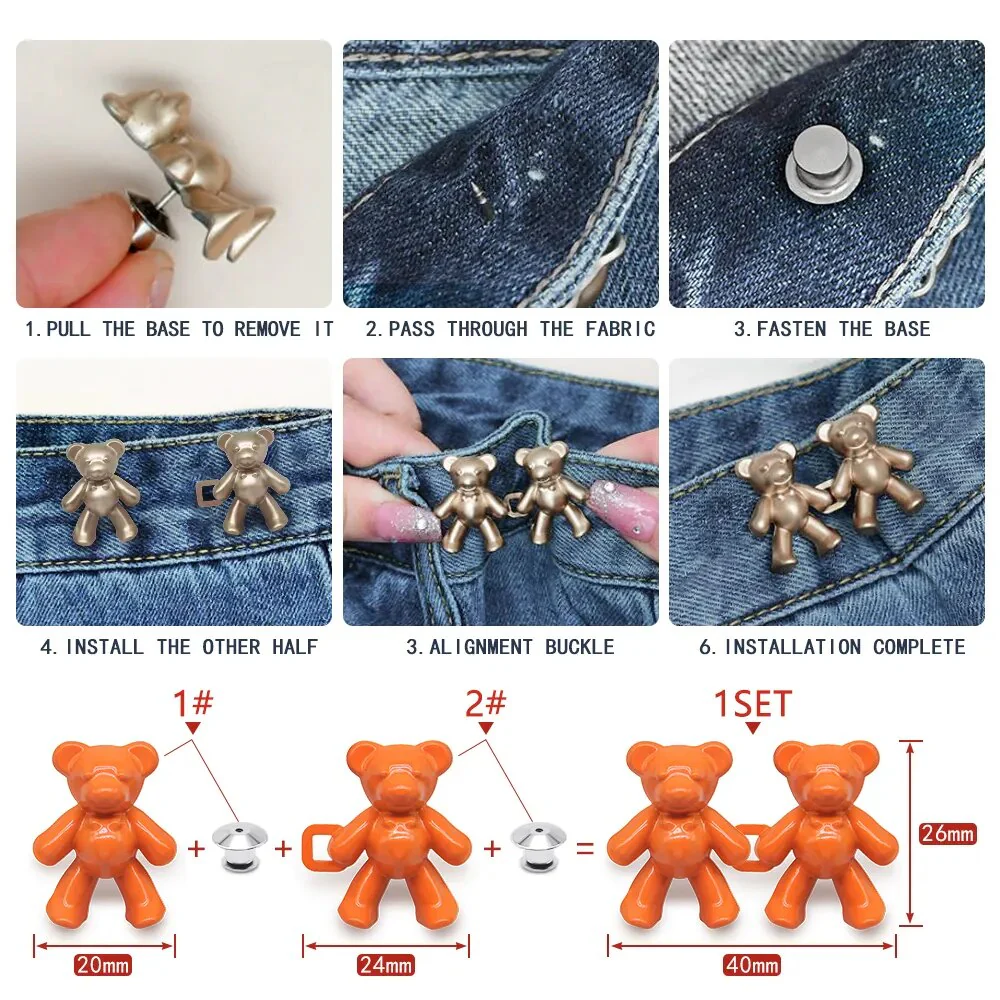 5 Pairs Clothes Accessories - Image 3