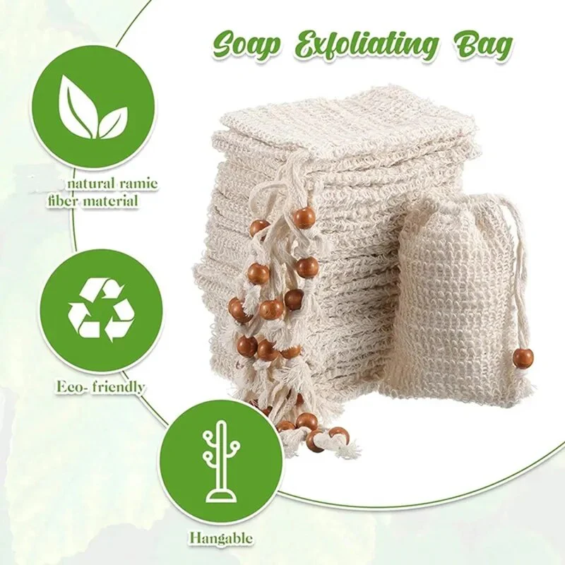 50/40/20/10Pcs Natural Soap Bags - Image 3