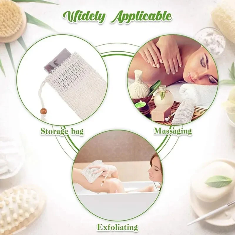 50/40/20/10Pcs Natural Soap Bags - Image 4