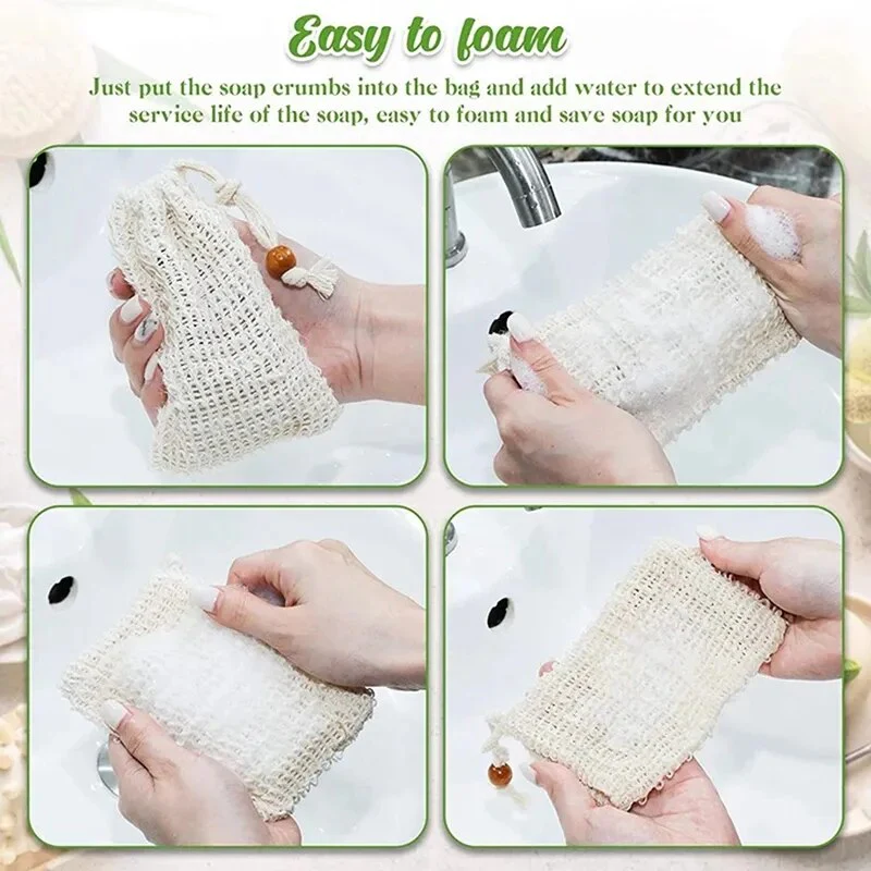 50/40/20/10Pcs Natural Soap Bags - Image 5