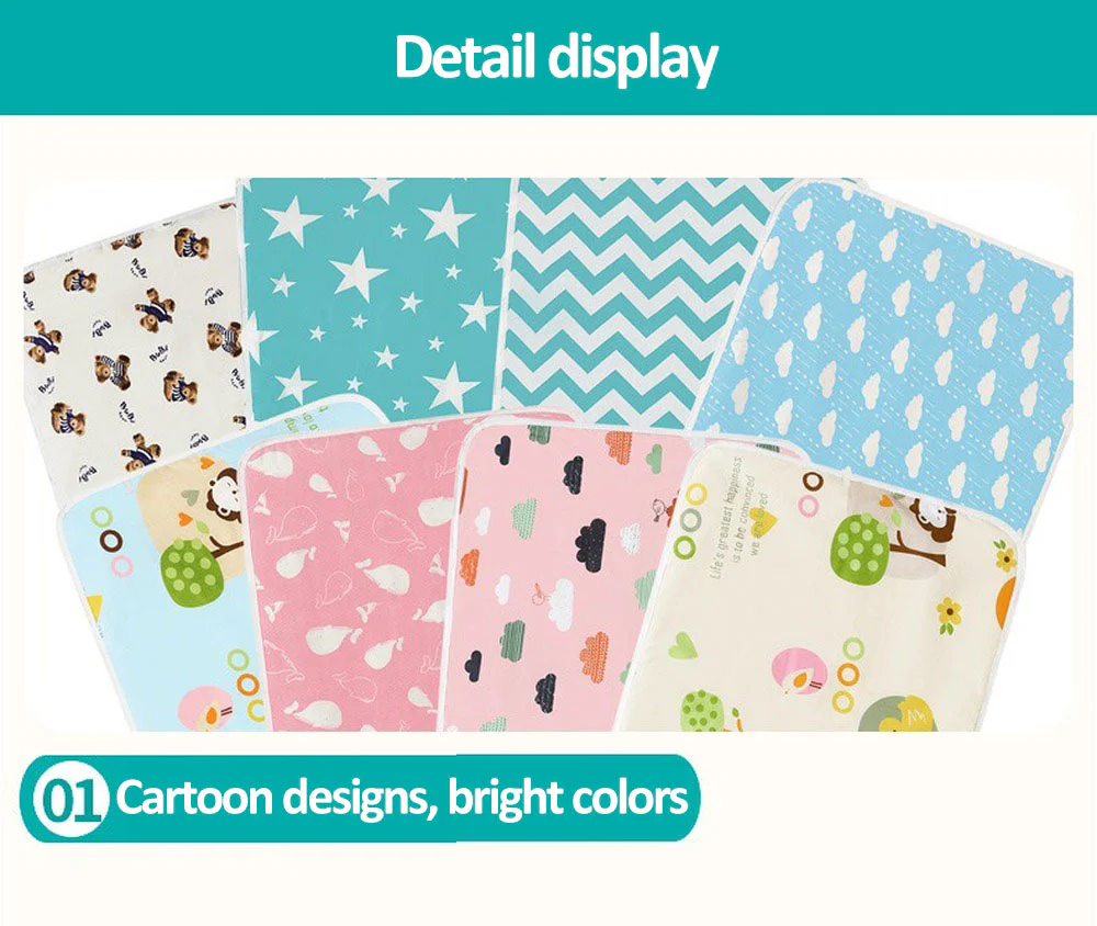 50*70cm (20x27inch) Baby Diaper Changing Mat - Image 38