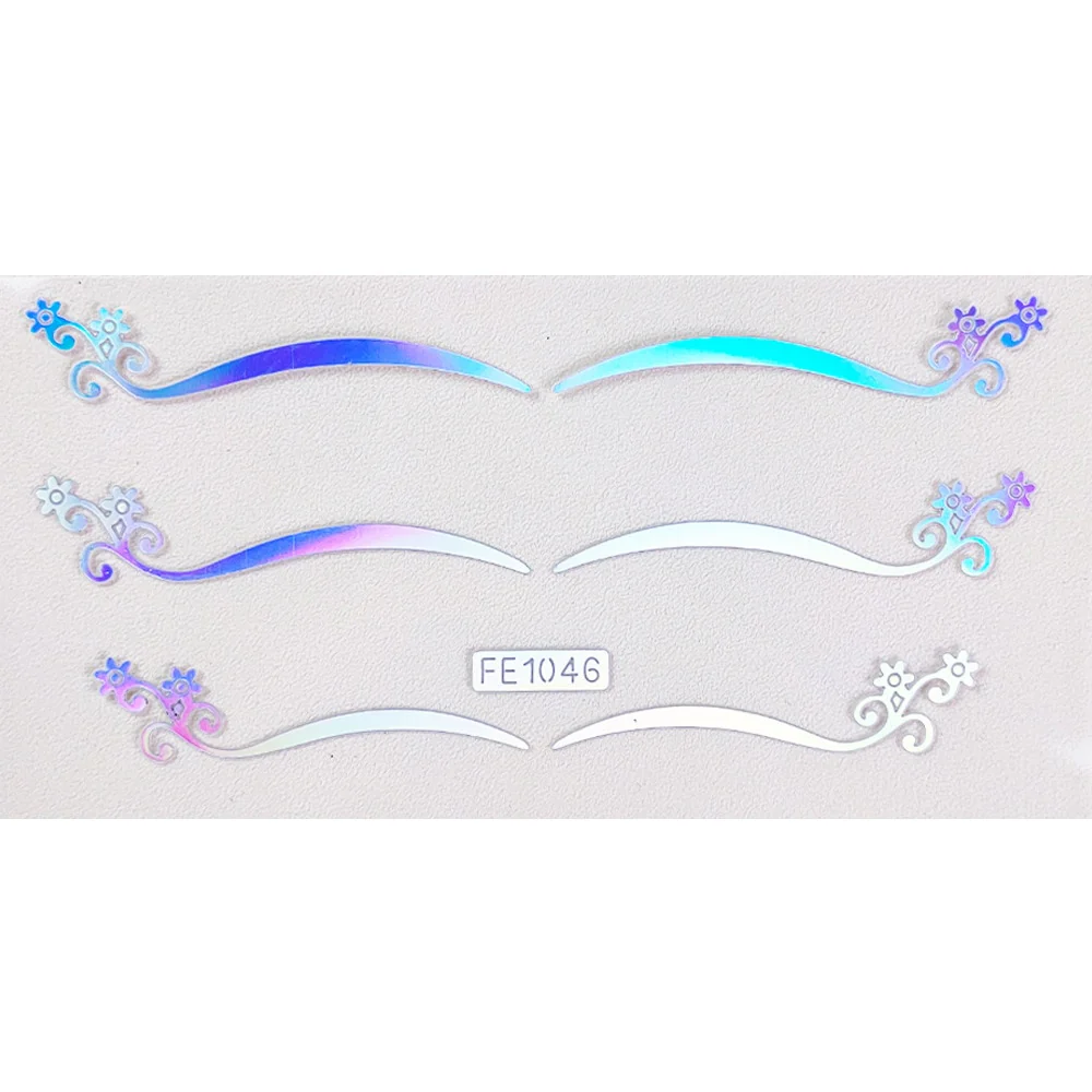50 Styles Metalic Eyeshadow Glow Stickers - Image 12