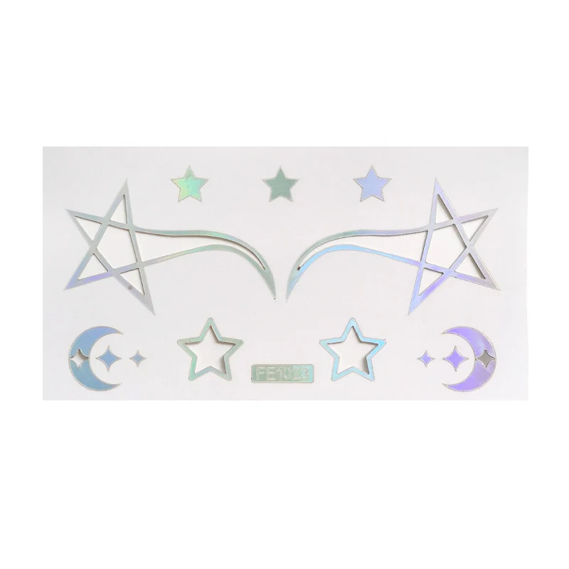 50 Styles Metalic Eyeshadow Glow Stickers - Image 15