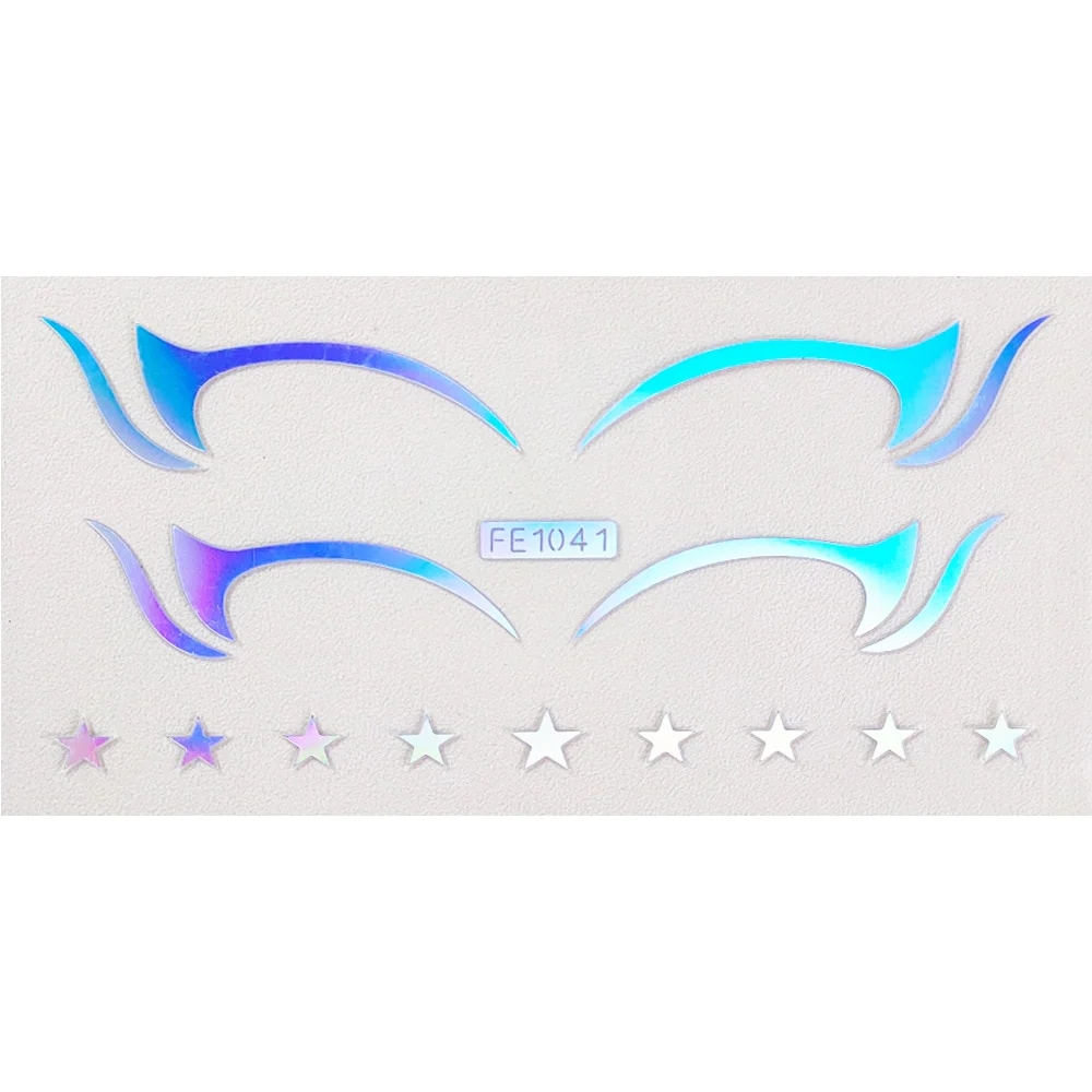 50 Styles Metalic Eyeshadow Glow Stickers - Image 17