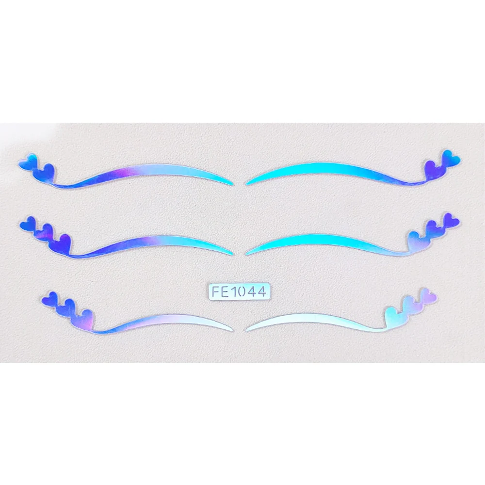 50 Styles Metalic Eyeshadow Glow Stickers - Image 18