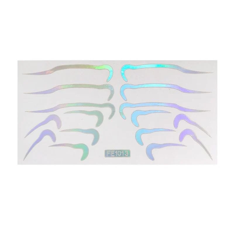 50 Styles Metalic Eyeshadow Glow Stickers - Image 20