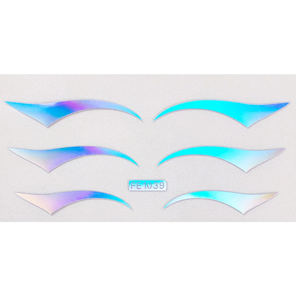 50 Styles Metalic Eyeshadow Glow Stickers - Image 30