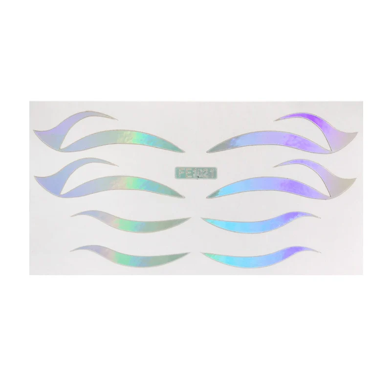 50 Styles Metalic Eyeshadow Glow Stickers - Image 32