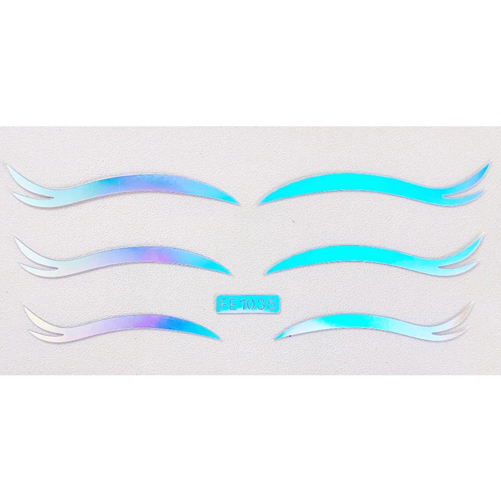 50 Styles Metalic Eyeshadow Glow Stickers - Image 35