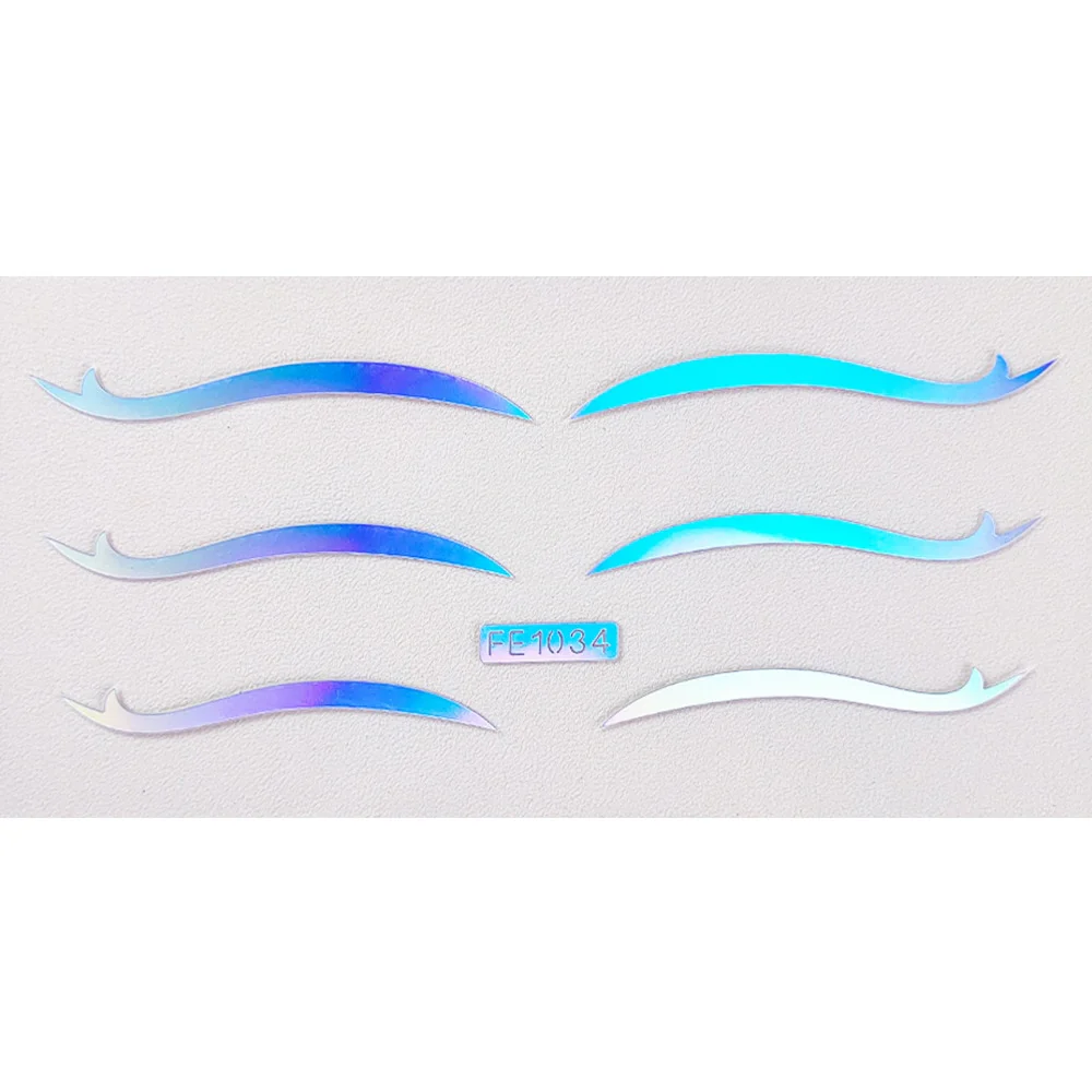 50 Styles Metalic Eyeshadow Glow Stickers - Image 38