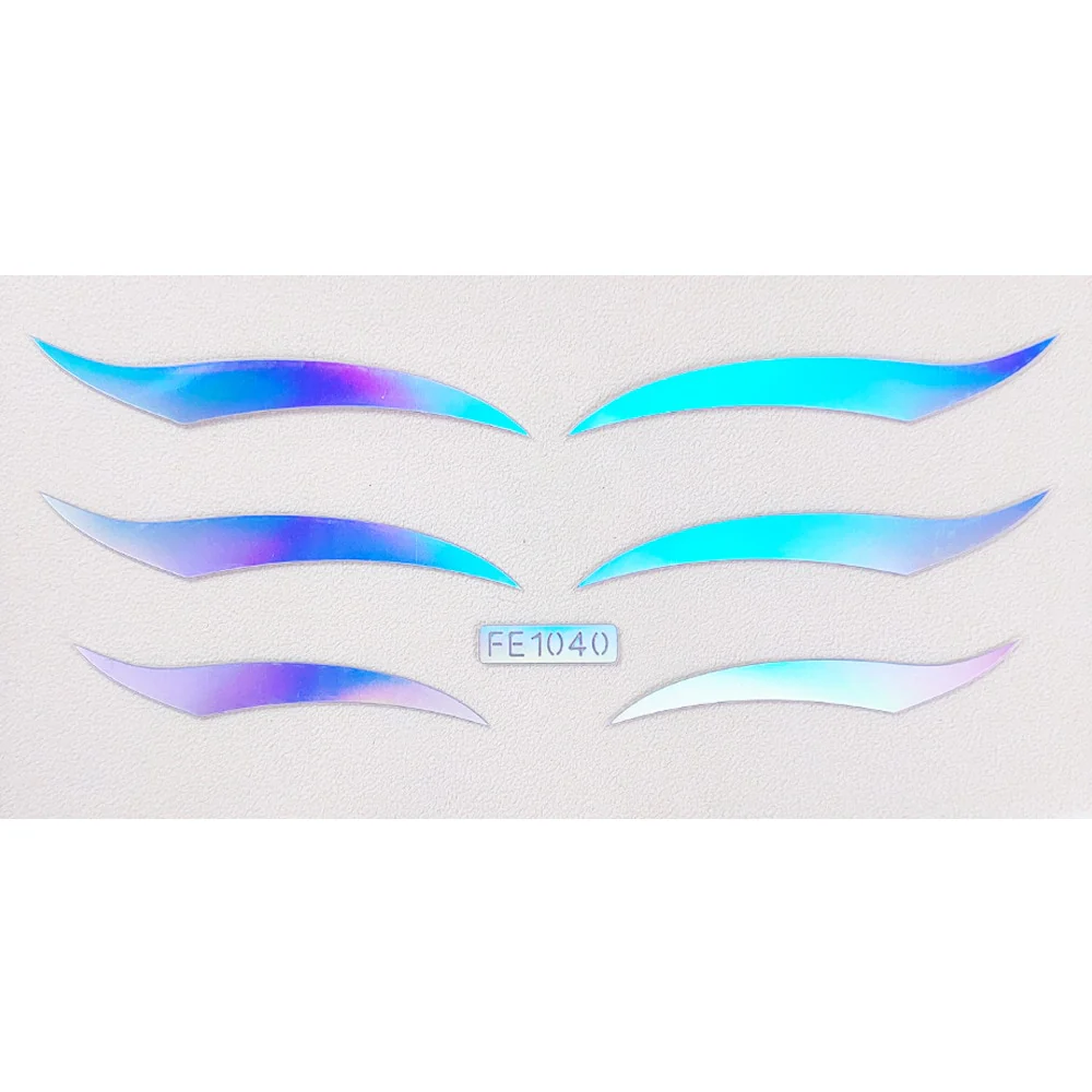 50 Styles Metalic Eyeshadow Glow Stickers - Image 41