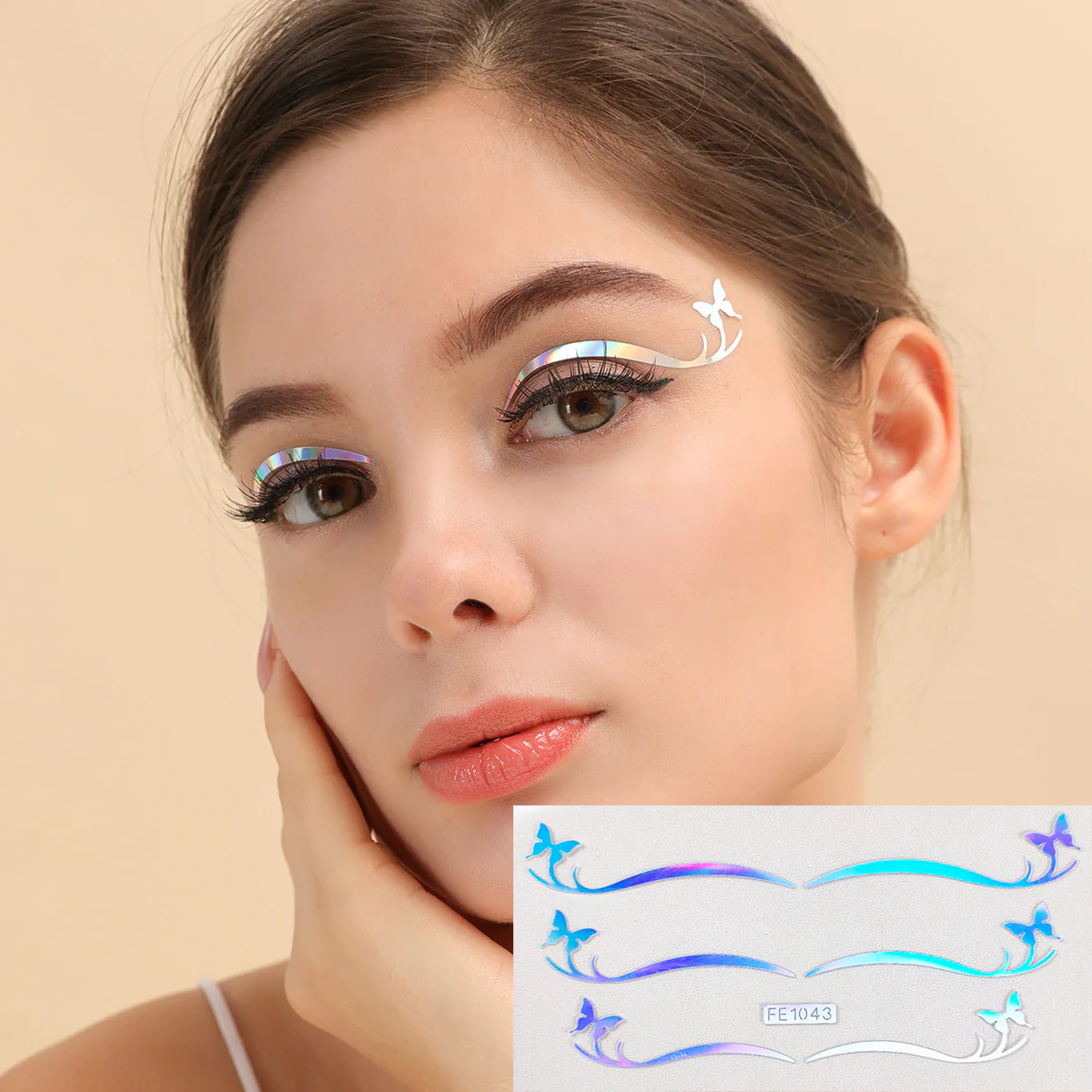 50 Styles Metalic Eyeshadow Glow Stickers - Image 54