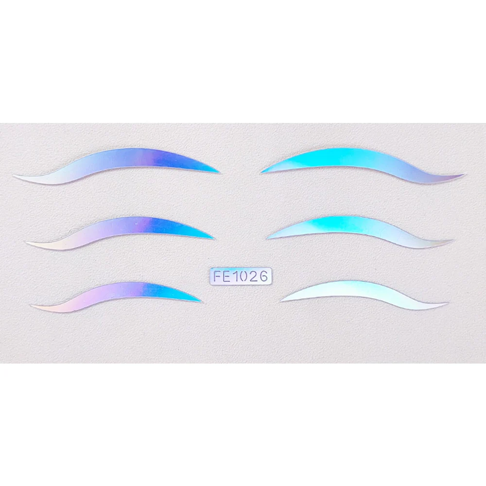 50 Styles Metalic Eyeshadow Glow Stickers - Image 9