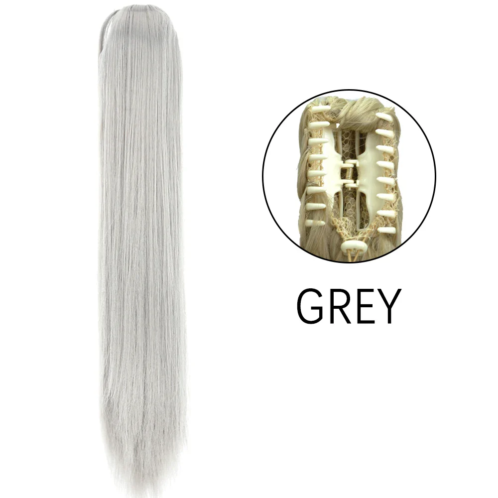 50 Styles Synthetic Long Straight Hair Claw - Image 19