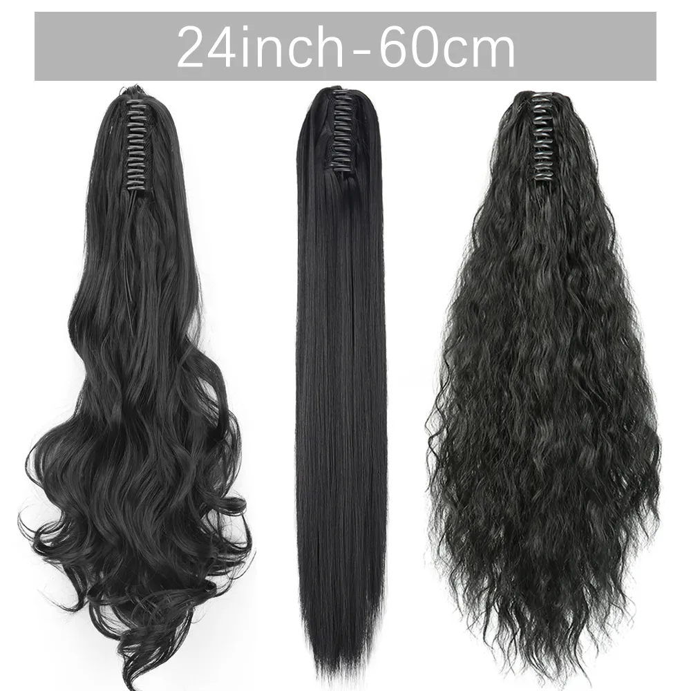 50 Styles Synthetic Long Straight Hair Claw - Image 2