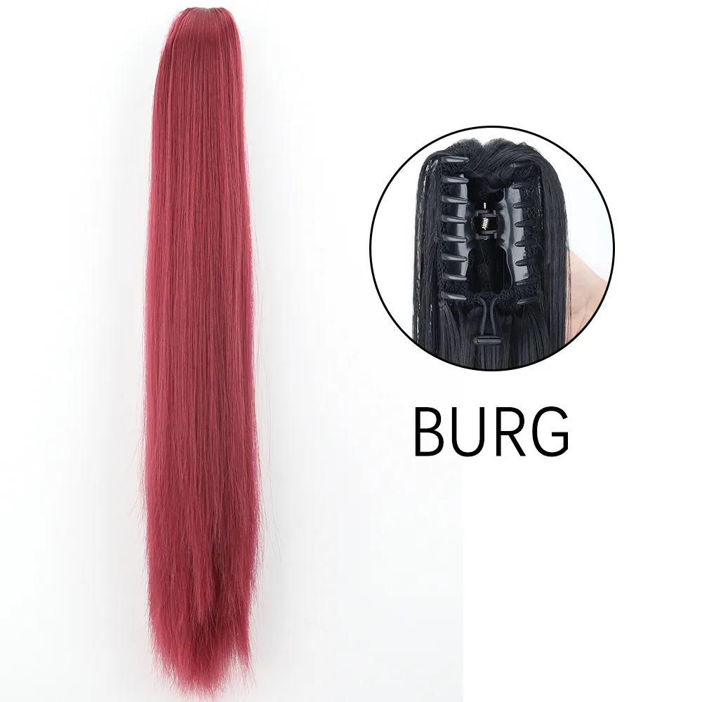 50 Styles Synthetic Long Straight Hair Claw - Image 21