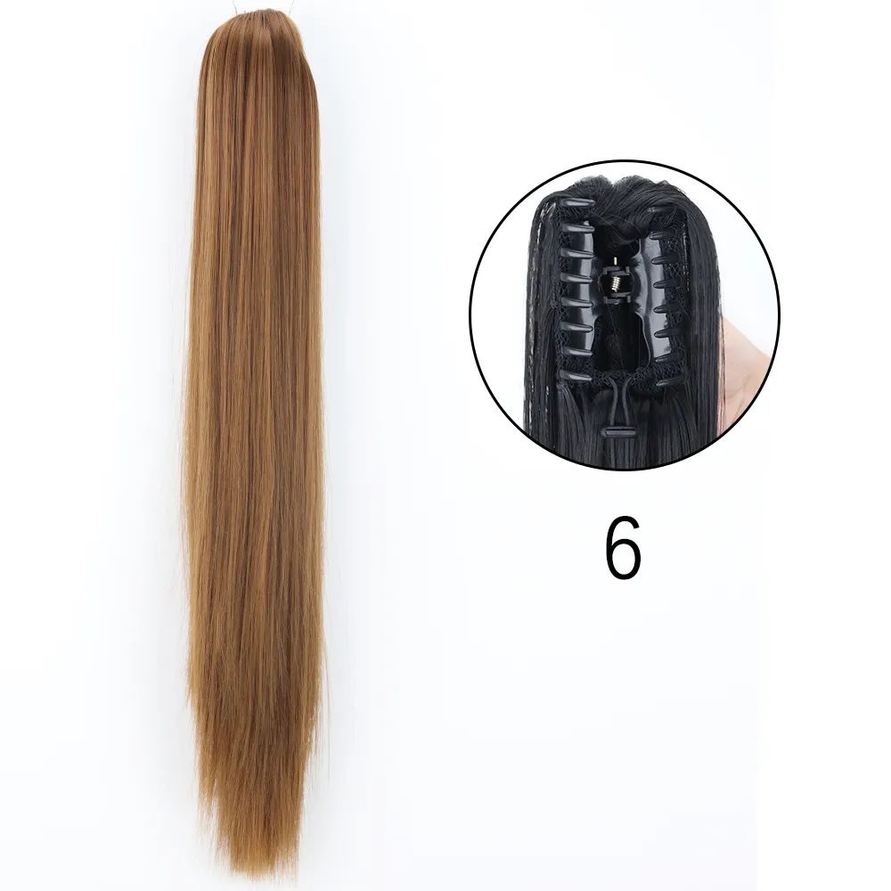 50 Styles Synthetic Long Straight Hair Claw - Image 23