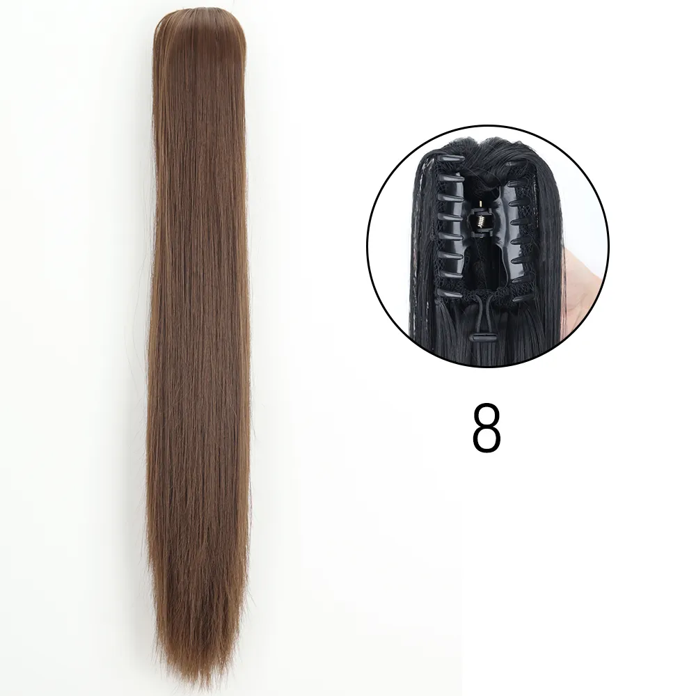 50 Styles Synthetic Long Straight Hair Claw - Image 24