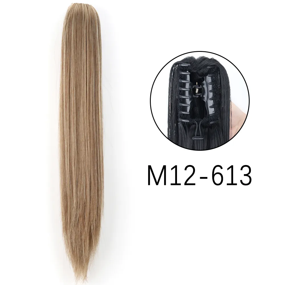 50 Styles Synthetic Long Straight Hair Claw - Image 26