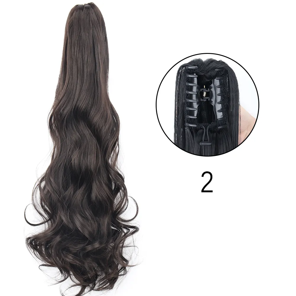 50 Styles Synthetic Long Straight Hair Claw - Image 29