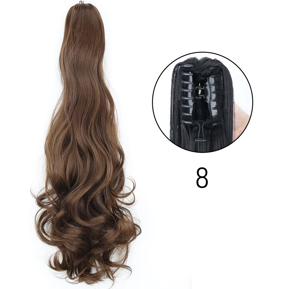 50 Styles Synthetic Long Straight Hair Claw - Image 34