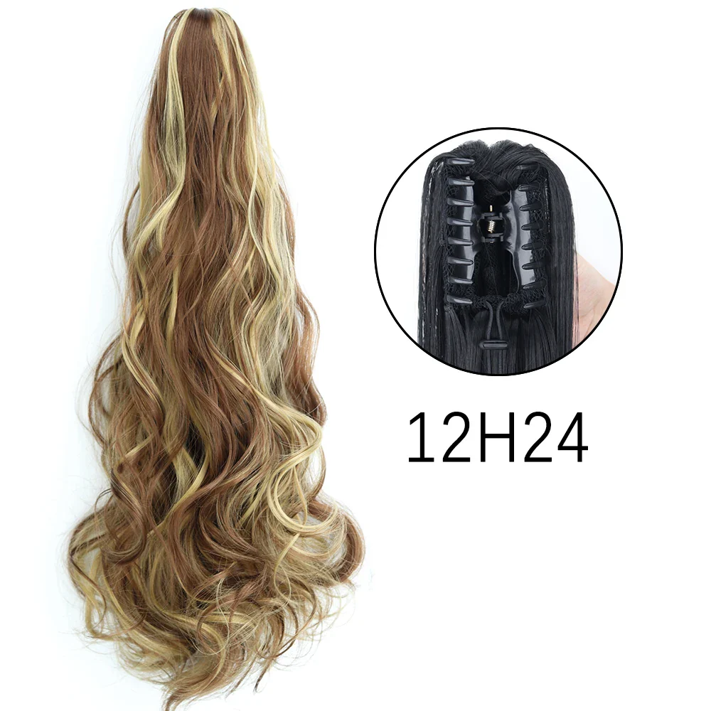 50 Styles Synthetic Long Straight Hair Claw - Image 36