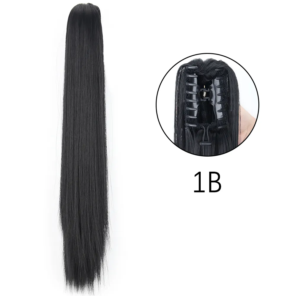 50 Styles Synthetic Long Straight Hair Claw - Image 7