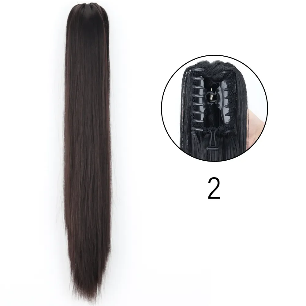 50 Styles Synthetic Long Straight Hair Claw - Image 8