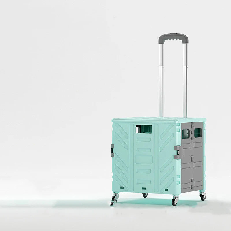 50L Folding Shopping Cart Pull Trolley - Image 17