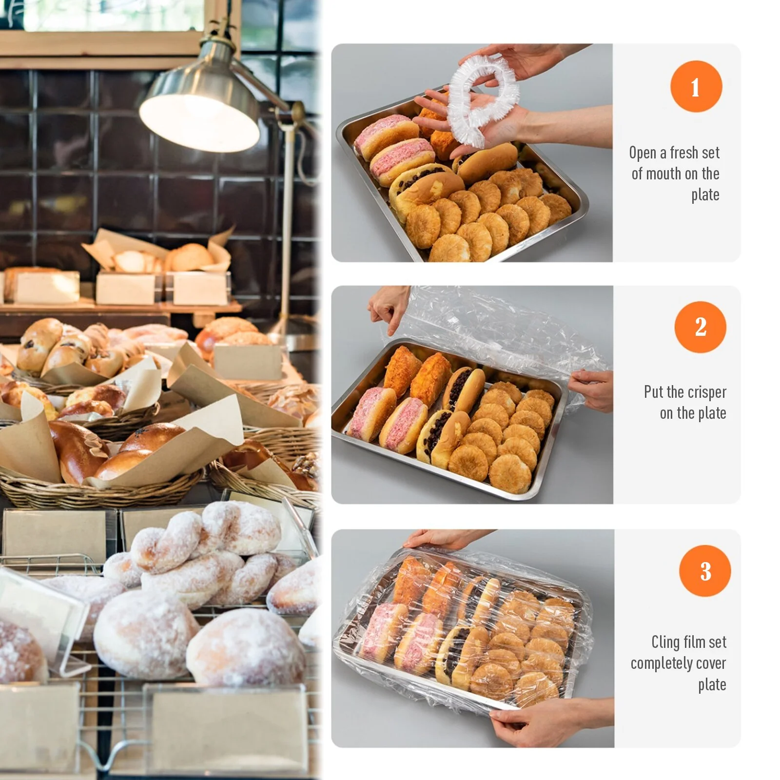 50PCS Oversize Food-Grade Food Cover - Image 8
