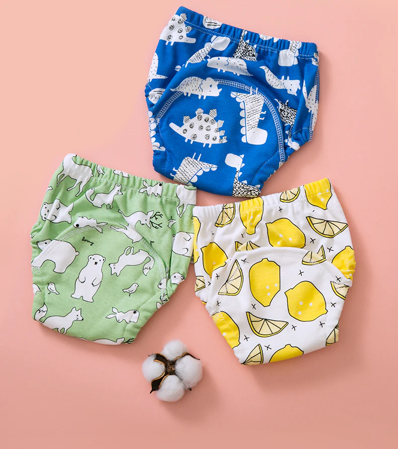 5PCS Reusable Cotton Baby Training Diapers - Image 17