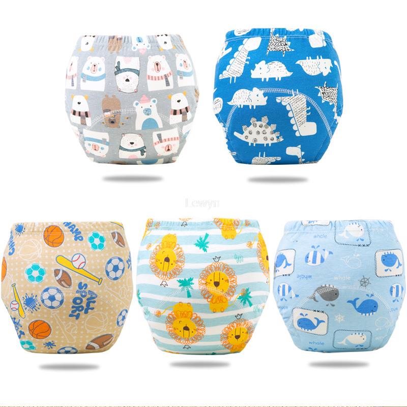 5PCS Reusable Cotton Baby Training Diapers - Image 18