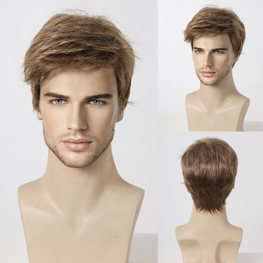 6 Colors Men Synthetic Wig - Image 10