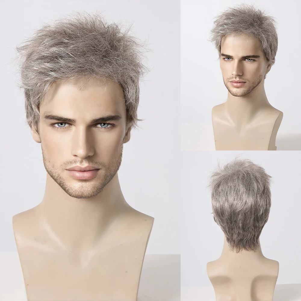 6 Colors Men Synthetic Wig - Image 11