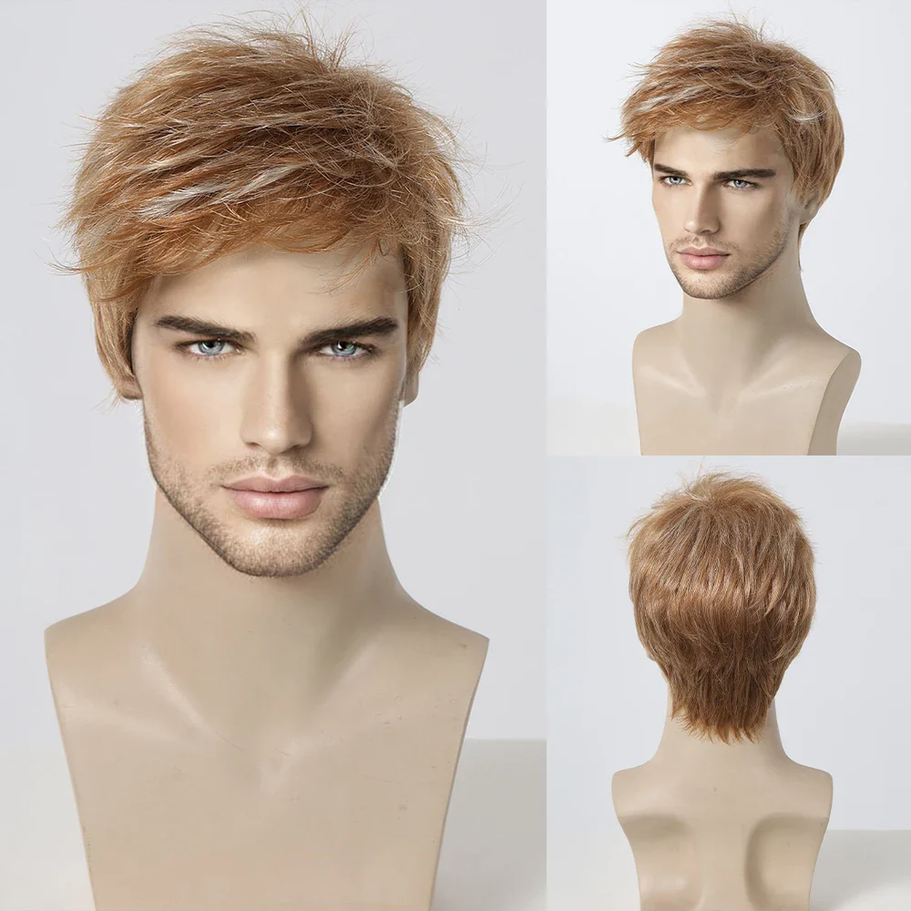 6 Colors Men Synthetic Wig - Image 7