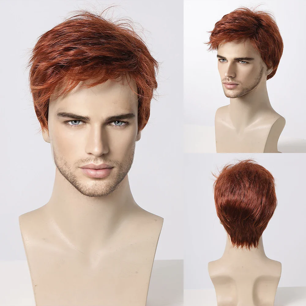 6 Colors Men Synthetic Wig - Image 8