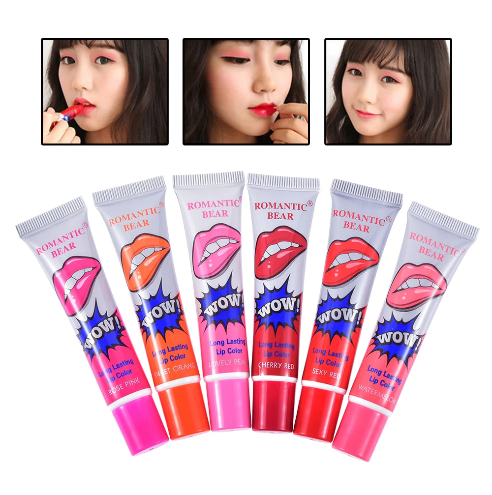 6 Colors Peel Off Liquid Lipstick - Image 11
