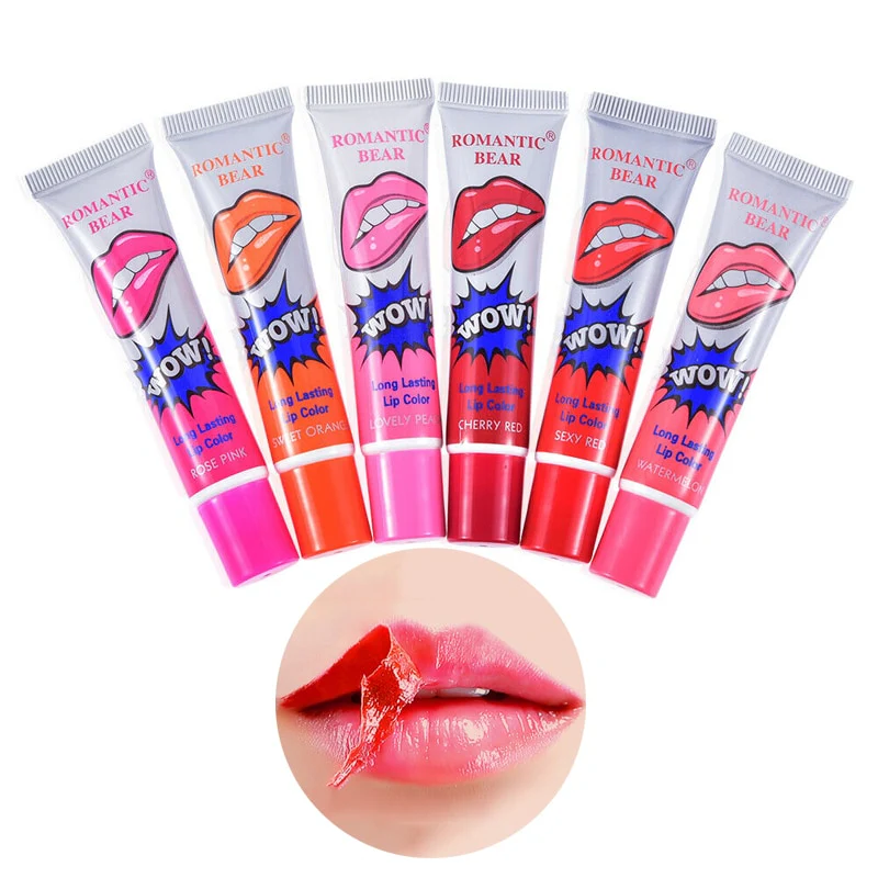 6 Colors Peel Off Liquid Lipstick - Image 8