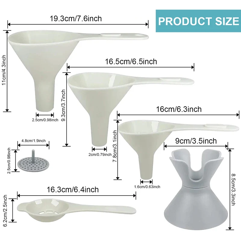 6-in-1 Kitchen Funnel Set - Image 6